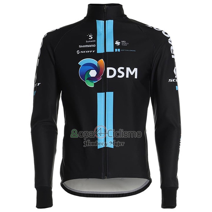 Dsm Ropa Ciclismo Culotte Largo 2021 Mangas Largas Negro Azul